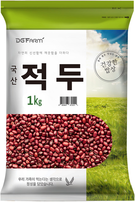 건강한밥상 국산 적두 팥, 1kg, 1개