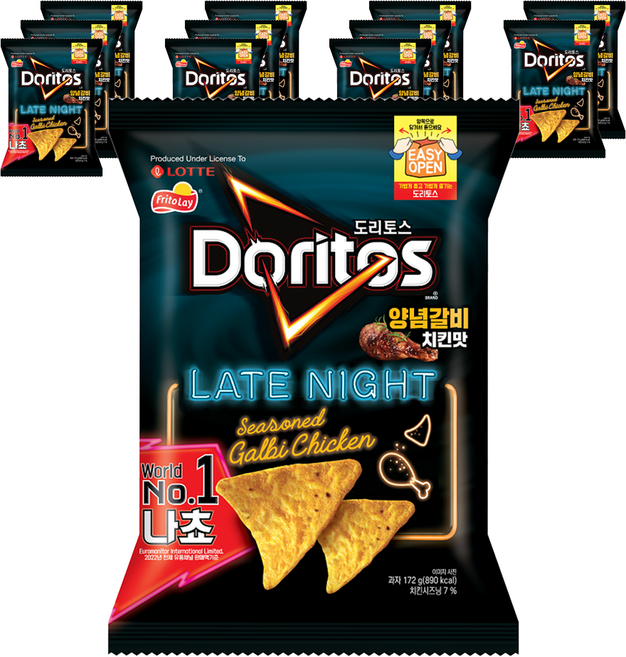 도리토스 양념갈비치킨맛, 172g, 12개