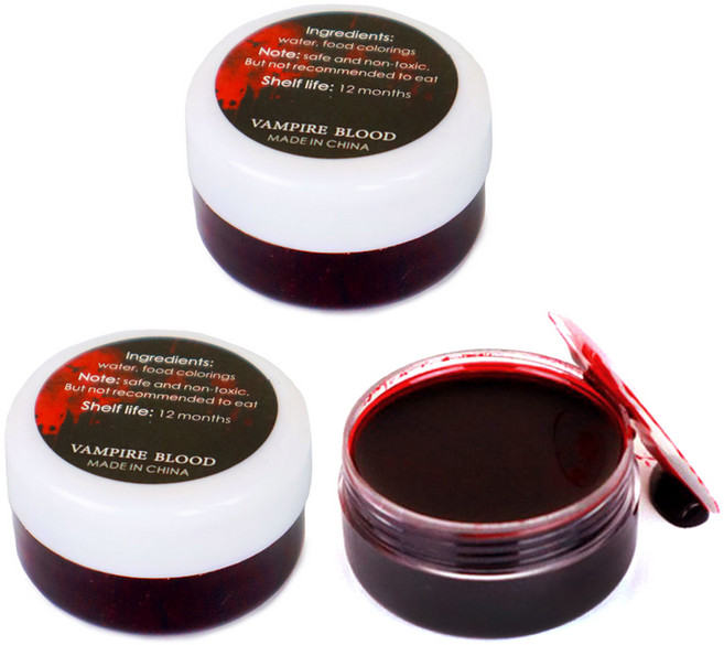 스투피드 굳은 진한 가짜피, 레드, 3개