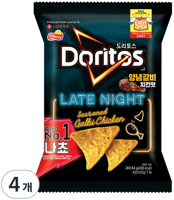도리토스 양념갈비치킨맛, 84g, 4개