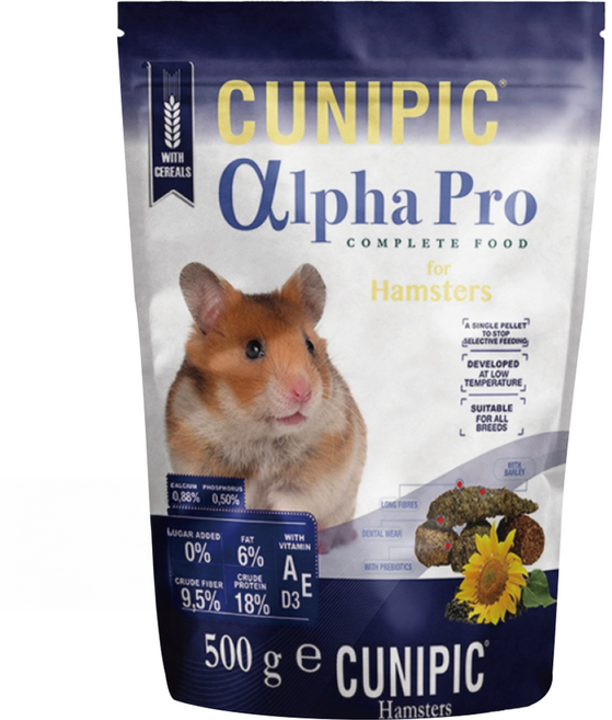CUNIPIC 頂級倉鼠飼料, 500g, 1包