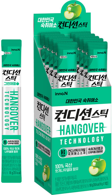 컨디션 스틱 그린애플, 18g, 10개