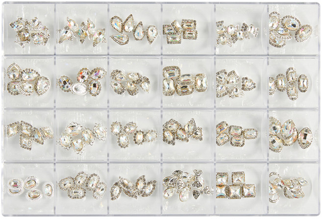 메이브라운 네일샵 대용량 빅스톤 고급네일파츠 세트 MBP0, 1개, 오로라(MBP058)