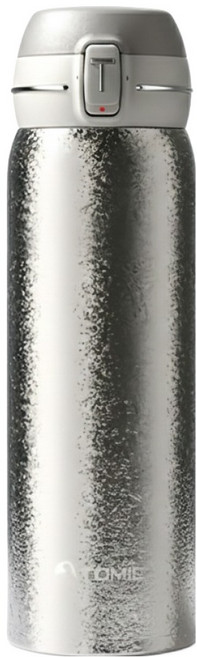 半島良品 特美刻 純鈦彈蓋保溫杯, 500ml, 1個, 月光銀