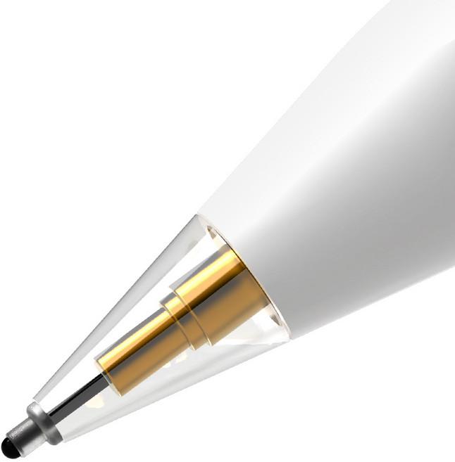 구스페리 애플펜슬 펜촉 무소음 소프트 팁스 샤프형, 투명, 1개