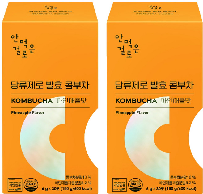 안먹은걸로 당류제로 발효 콤부차 파인애플맛, 6g, 30개입, 2개