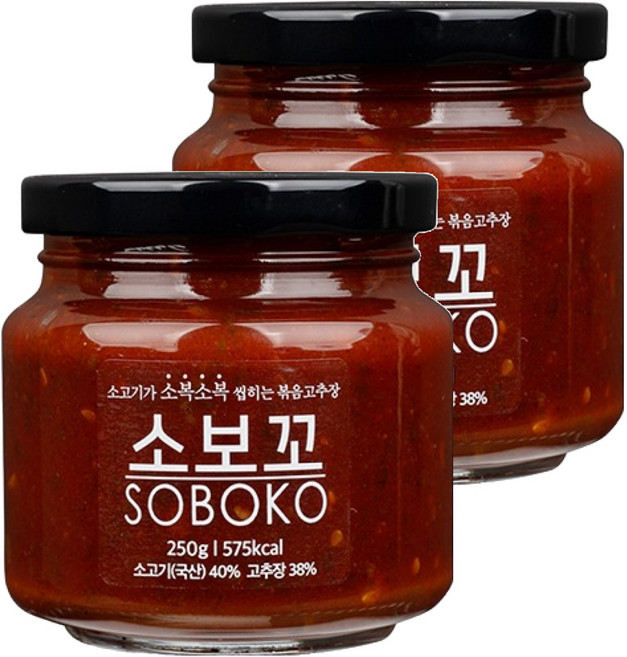 소보꼬 한우 볶음고추장, 250g, 2개