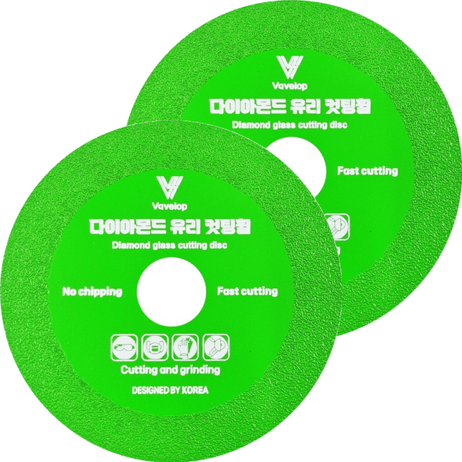 바벨롭 다이아몬드 컷팅 휠 105mm, 2개