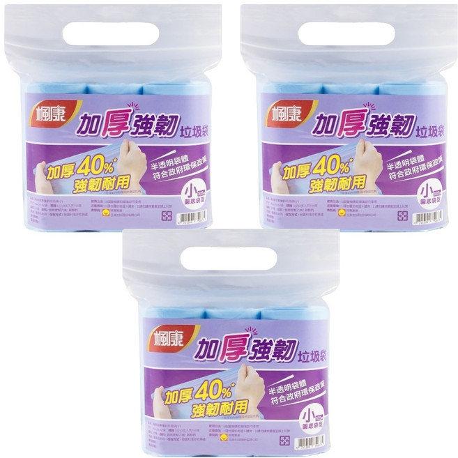 楓康 加厚強韌垃圾袋 小, 3包
