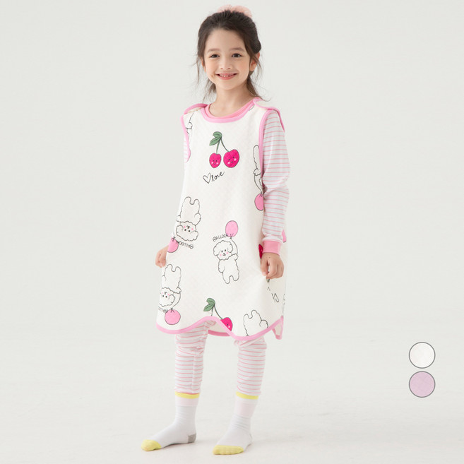 롤리트리 아동용 퀼팅 수면 조끼 D2