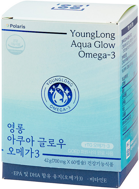 YoungLong Aqua Glow 超臨界rTG 孕婦 備孕 Omega-3, 1個, 60錠