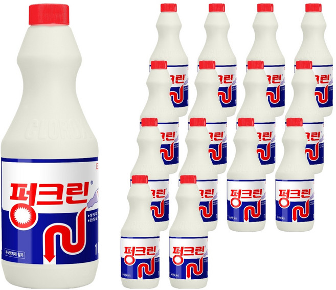 펑크린 배수구세정제, 1L, 15개