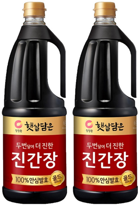 햇살담은 두번달여 더 진한 진간장 골드, 1.7L, 2개