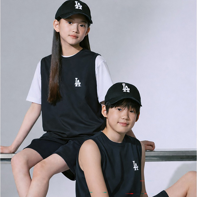 뉴에라 MLB 베이직 로고 오버핏 민소매 티셔츠 로스엔젤레스 다저스 1517097