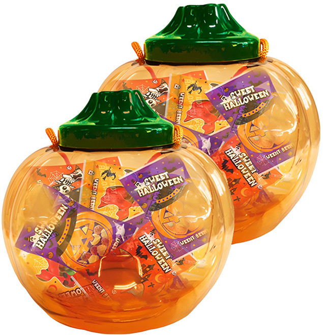 위니비니 투명 호박 바구니 대, 320g, 2개