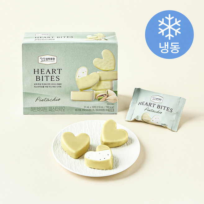 상하목장 하트바이트 피스타치오 (냉동), 31ml, 10개입, 1개