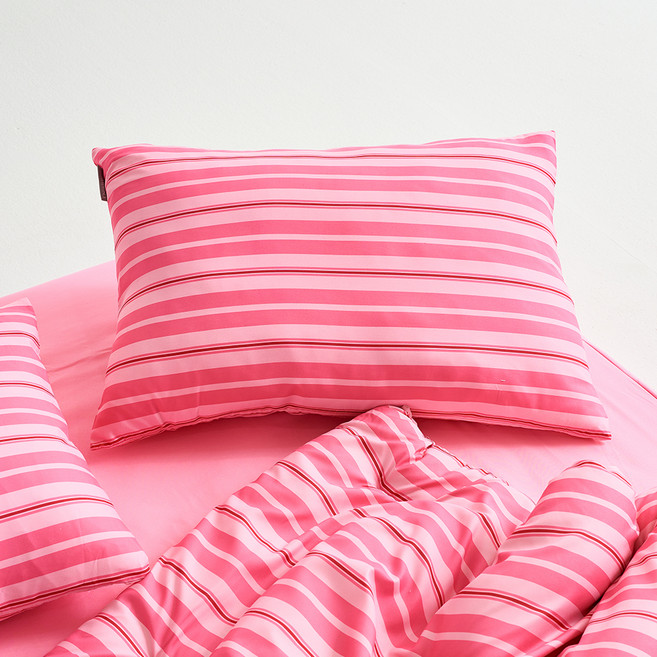 데시뉴 하이틴 스트라이프 항균 홑겹 베개커버