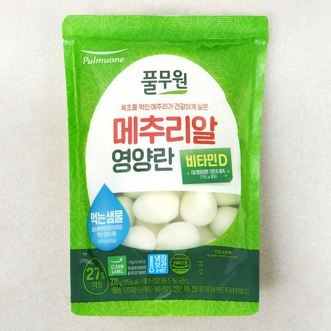 풀무원 메추리알 영양란, 270g, 1개