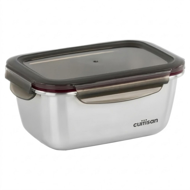 cuitisan 304不鏽鋼保鮮盒 花神系列 方形 6號, 容器 + 蓋子, 1個