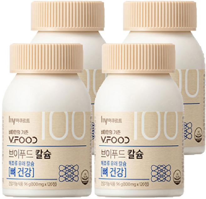 브이푸드 칼슘 영양제, 120정, 4개