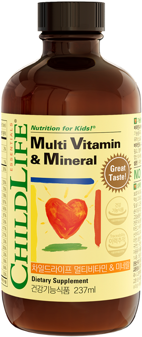 차일드라이프 멀티비타민 앤 미네랄 망고 오렌지맛, 237ml, 1개