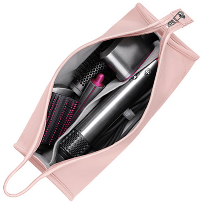 피키픽스 드라이기 고데기 수납 휴대용 파우치, 핑크, 1개