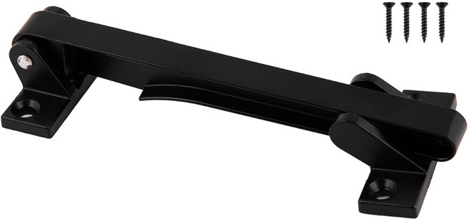 철물대장 안전고리 막대, 블랙, 1개