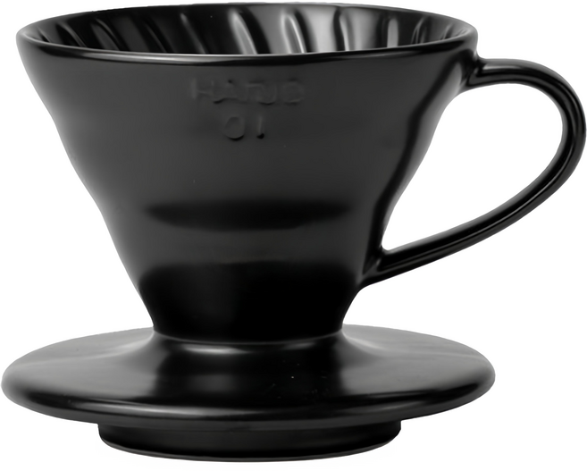 HARIO 好璃奧 V60磁石濾杯 霧面黑01, 磁石濾杯, 1個