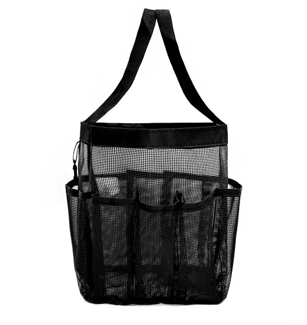 코멧 매쉬 포켓 목욕가방, 블랙, 1개