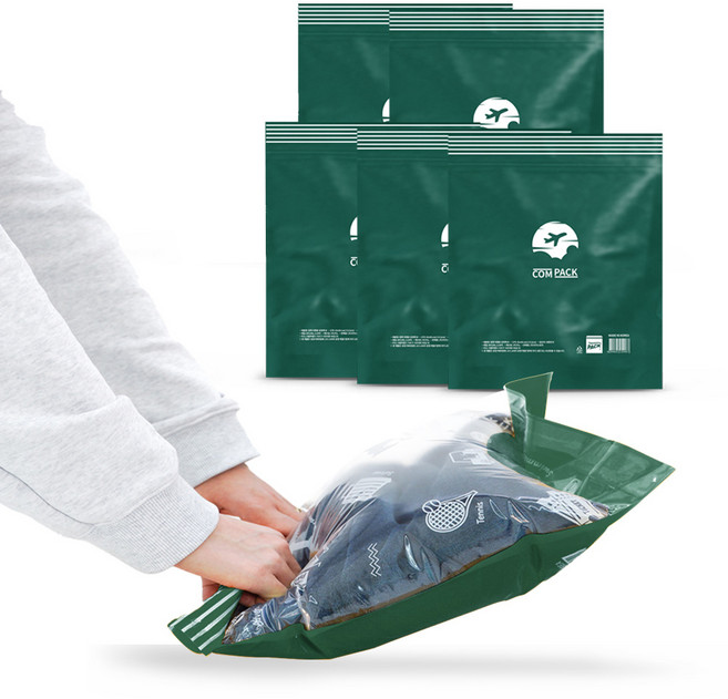 컴팩 이지 여행용 압축팩, 1개입, 5개