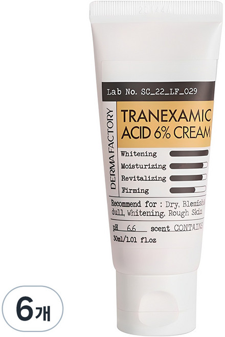 더마팩토리 트라넥삼산 6% 크림, 30ml, 6개