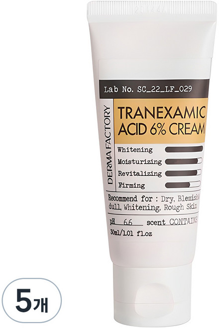 더마팩토리 트라넥삼산 6% 크림, 30ml, 5개