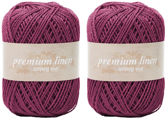 yarna 프리미엄 린넨 뜨개실, 311 바이올렛, 2개