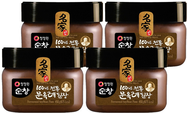 청정원순창 문옥례 된장, 450g, 4개