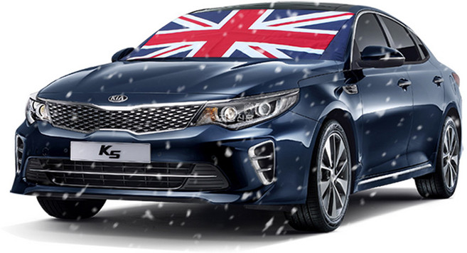 엑스핏 유니언잭 성에방지커버 앞유리 덮개 레드, 전차종공용