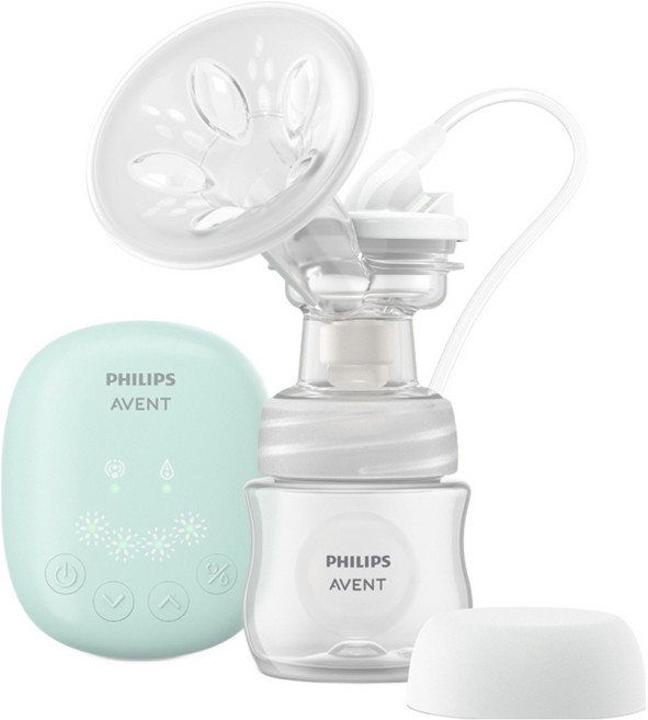 PHILIPS 飛利浦 AVENT 新安怡 親乳感輕巧型 單邊電動吸乳器, 綠色 + 白色 + 透明色, 1組
