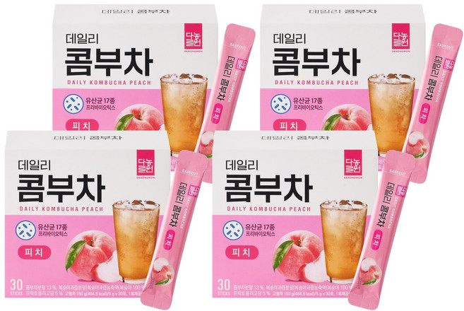 다농원 데일리 콤부차 피치, 5g, 30개입, 4개