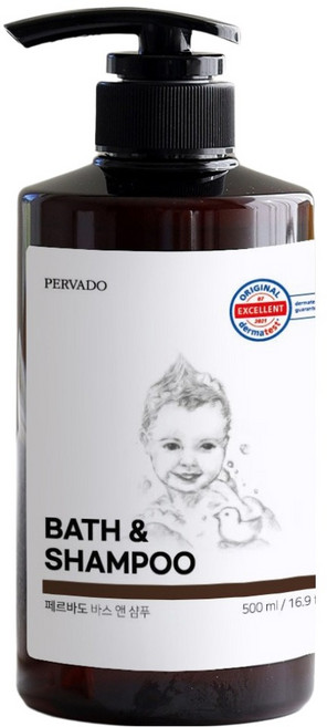 페르바도 바스 앤 샴푸 알러지프리향, 500ml, 1개