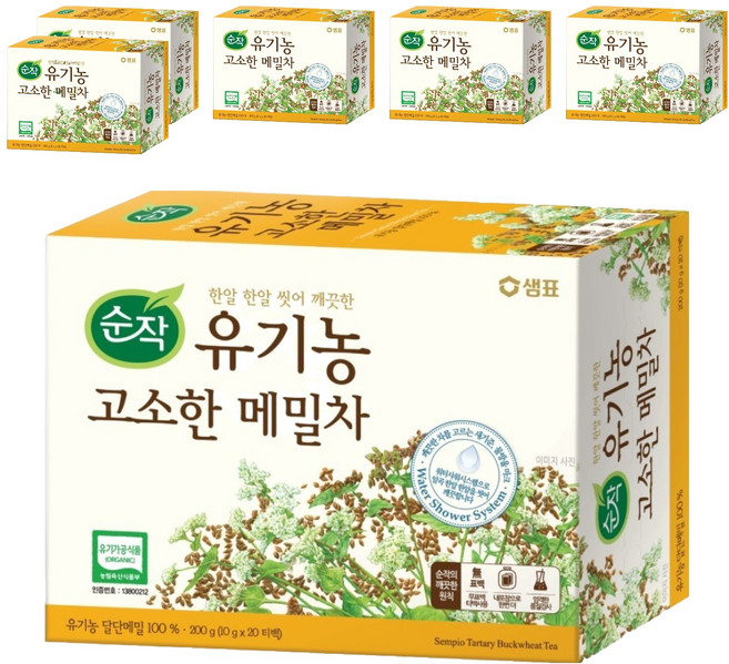 순작 유기농 고소한 메밀차, 10g, 20개입, 6개