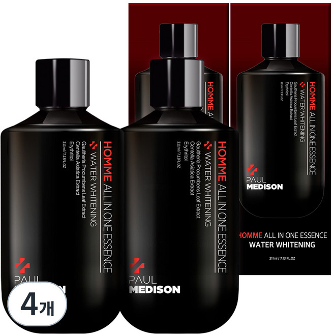 폴메디슨 옴므 워터화이트닝 스킨로션 올인원 에센스, 211ml, 4개