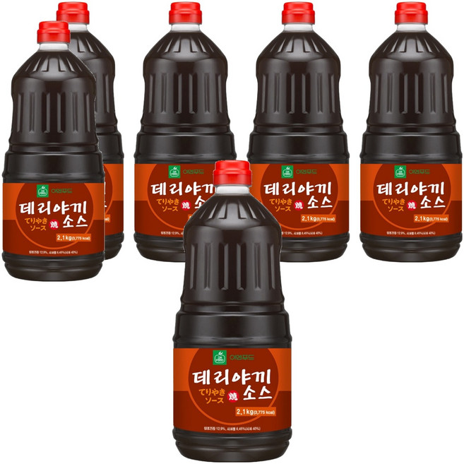 이엔푸드 데리야끼소스, 2.1kg, 6개