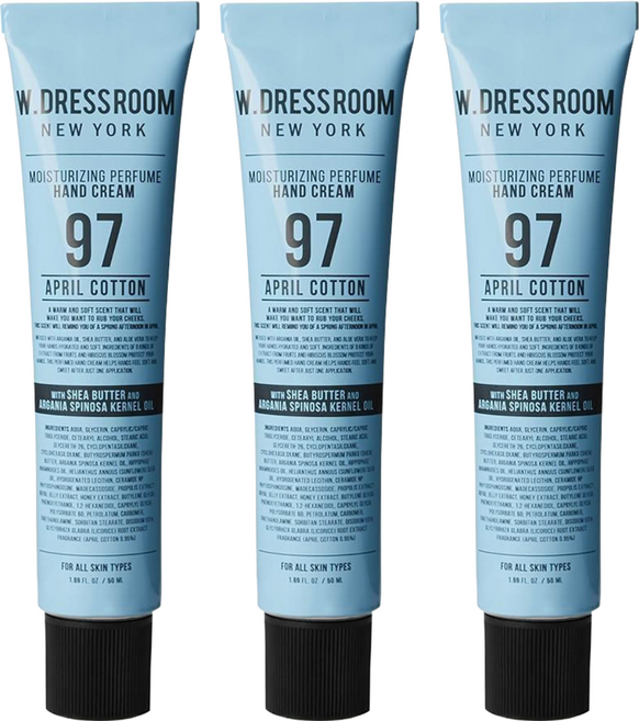 W.DRESSROOM 多麗絲 潤澤香水護手霜 No.97 四月棉, 50ml, 3條
