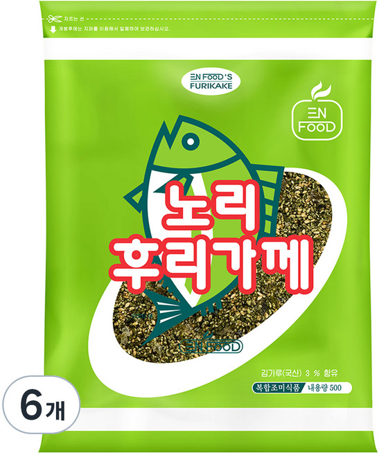 이엔푸드 노리 후리가께, 500g, 6개