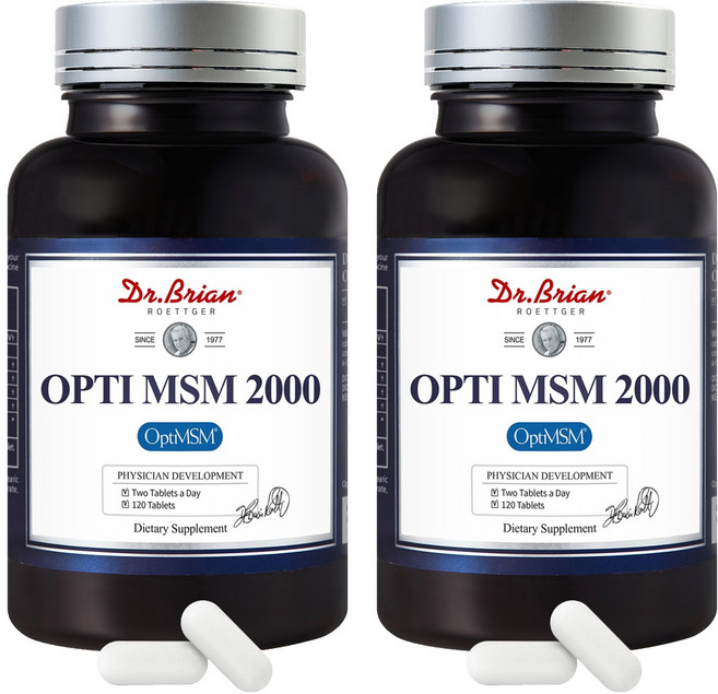 닥터브라이언 관절 연골 뼈 무릎 건강 고함량 옵티 MSM 2000 156g, 120정, 2개