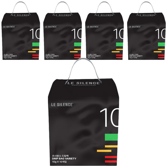 르시랑스 버라이어티 드립백커피 혼합형 10종 세트, 10g, 10개입, 5세트