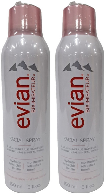 evian 依雲 天然礦泉保濕噴霧, 2瓶, 150ml