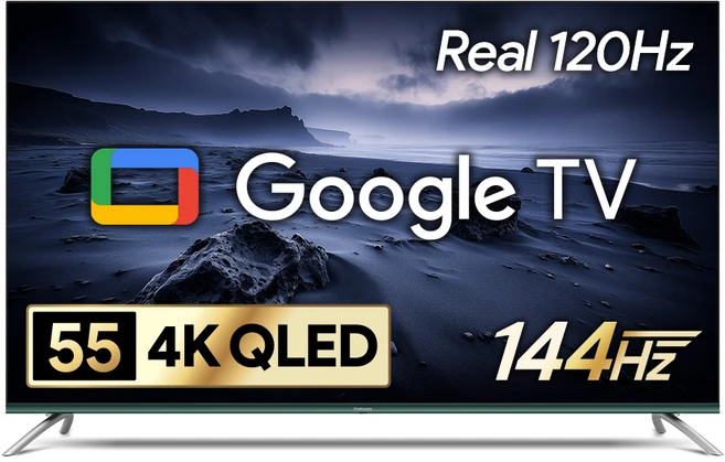 더함 4K UHD QLED TV • 139.7cm(55인치) • 스마트 TV • 고객직접설치