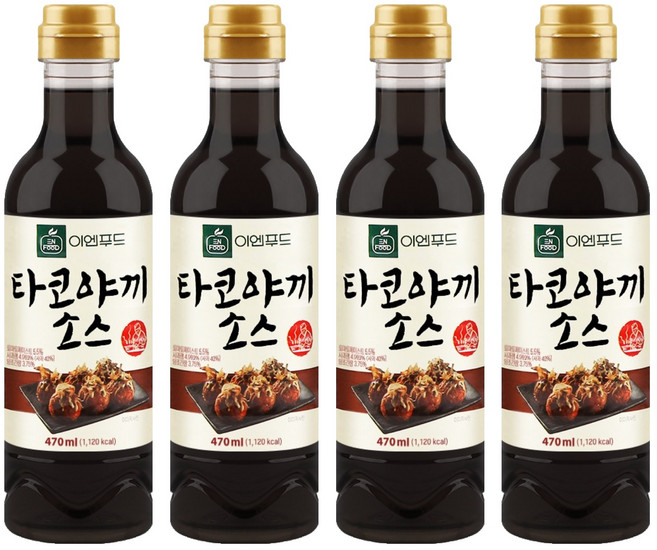 이엔푸드 타코야끼 소스, 470ml, 4개