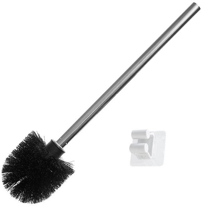 코멧 스테인리스 변기솔+벽걸이 세트, 1개, 실버