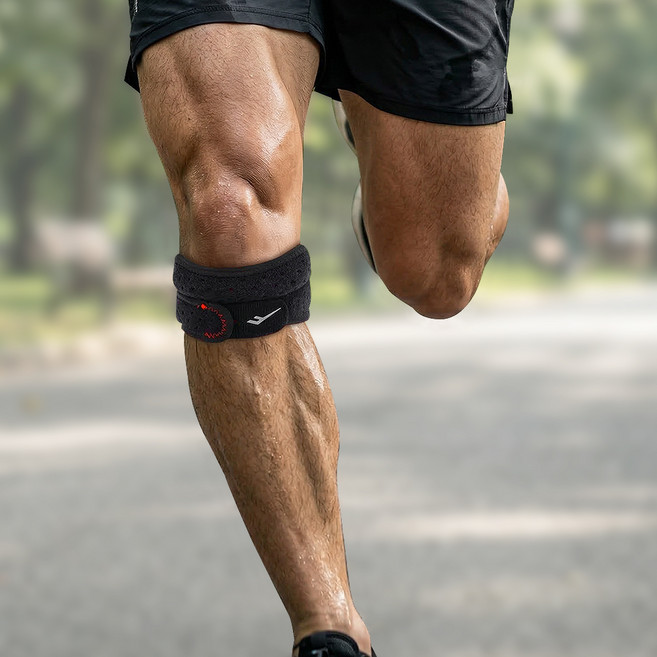 프로스펙스 액티브 무릎 일반형 보호대, 1개, 블랙